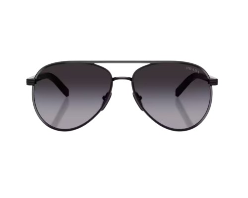PRADA PR B57S - ​AAV90A - ​59 Lunettes de soleil Noir, Or Pilote (Aviateur)