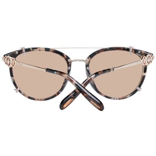 Chopard SCH273S - 0GGH - 53 Lunettes de soleil Havane, Argent Coussin arrondi
