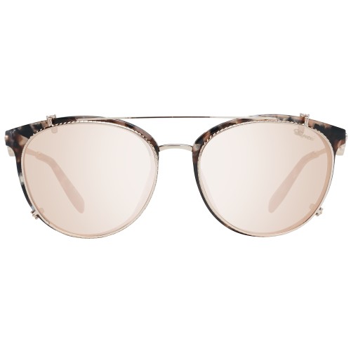 Chopard SCH273S - 0GGH - 53 Lunettes de soleil Havane, Argent Coussin arrondi