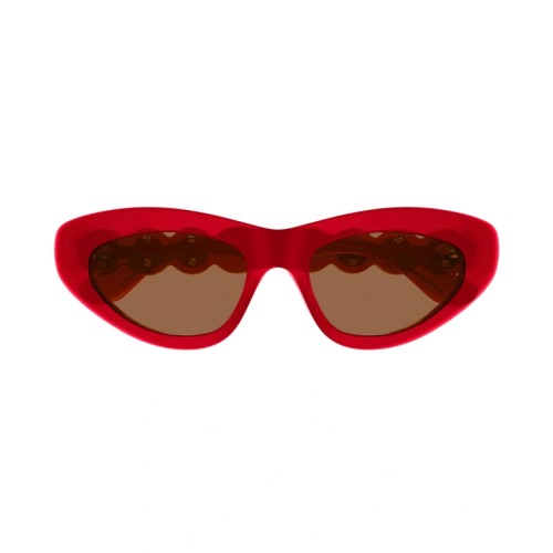 Alaia AA0058S - 003 - 53 Lunettes de soleil Rouge Œil de chat