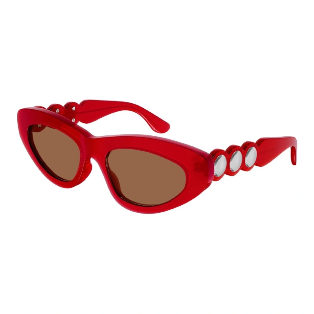 Alaia AA0058S - 003 - 53 Lunettes de soleil Rouge Œil de chat