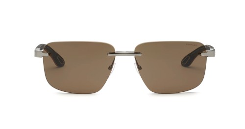 Chopard SCHL22V - 0509 - 61 Lunettes de soleil Argent, Noir Angulaire