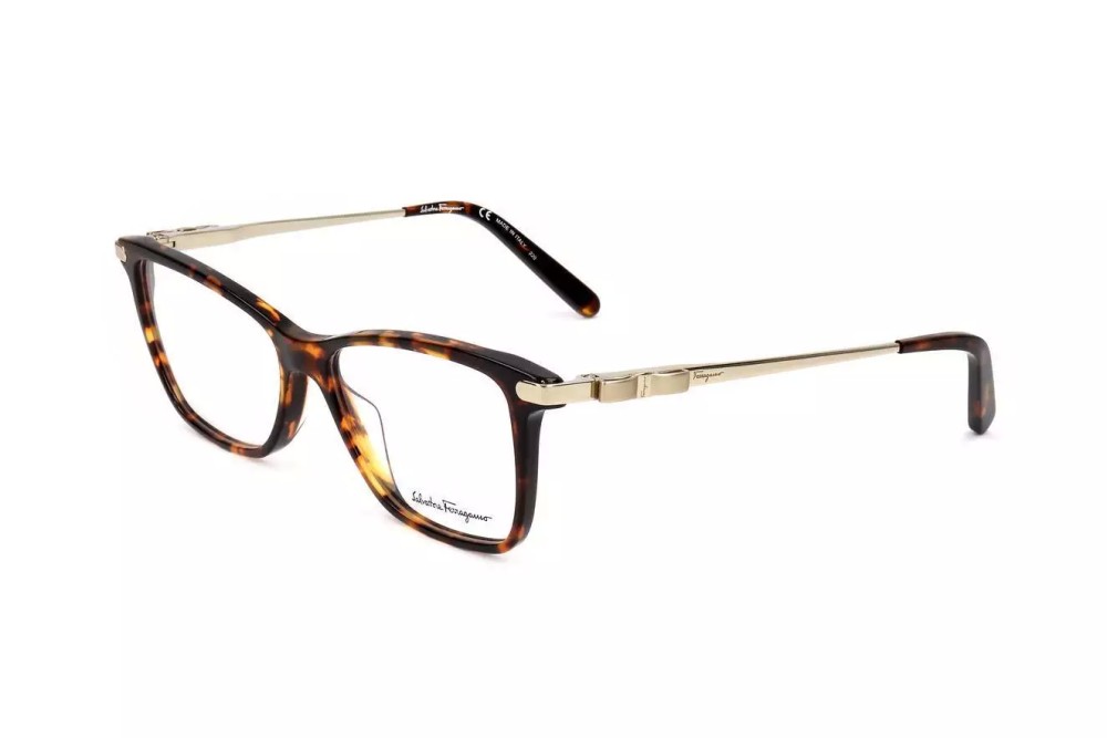 Salvatore Ferragamo SF2872 - 272 - 54 Cadres optiques Havane, Or Angulaire