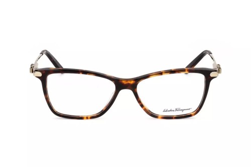 Salvatore Ferragamo SF2872 - 272 - 54 Cadres optiques Havane, Or Angulaire