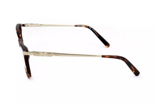 Salvatore Ferragamo SF2872 - 272 - 54 Cadres optiques Havane, Or Angulaire