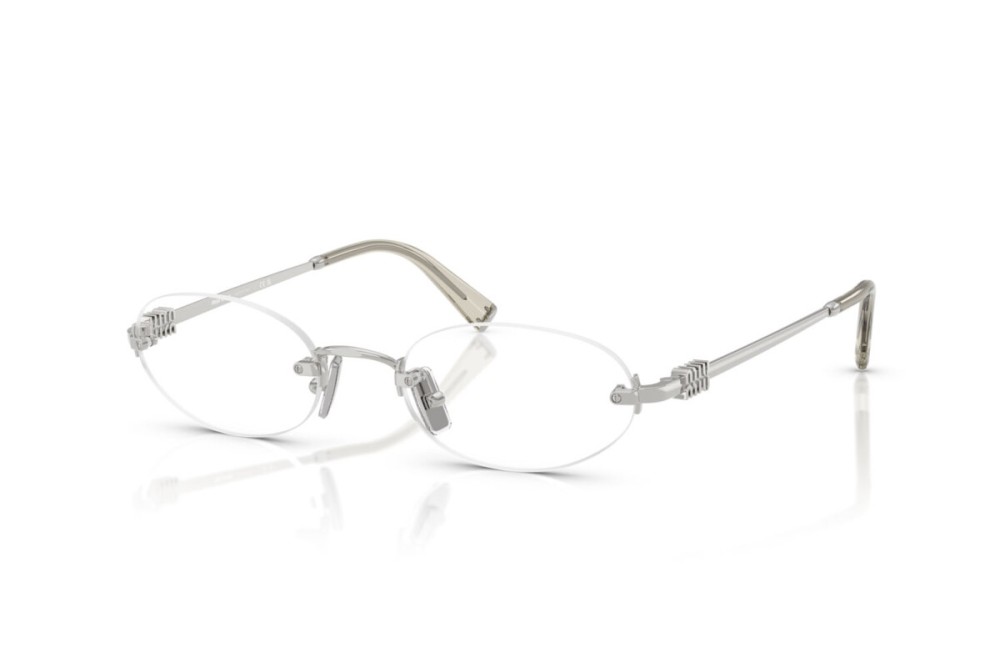 MIU MIU MU 53WV - ​1BC1O1 - ​53 Cadres optiques Silver Oval
