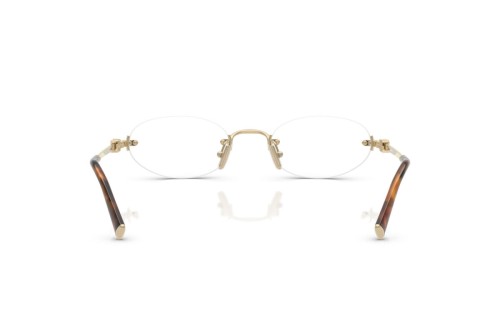 MIU MIU MU 53WV - ​ZVN1O1 - ​53 Cadres optiques Or, Havane Ovale