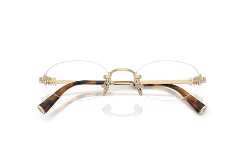 MIU MIU MU 53WV - ​ZVN1O1 - ​53 Cadres optiques Or, Havane Ovale