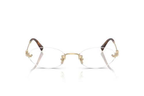 MIU MIU MU 53WV - ​ZVN1O1 - ​53 Cadres optiques Or, Havane Ovale