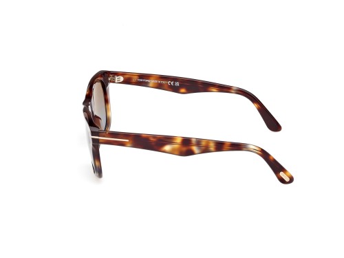 Tom Ford FT1076 KENDEL - 56B - 54 Lunettes de soleil Havane Angulaire