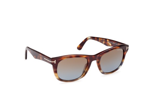 Tom Ford FT1076 KENDEL - 56B - 54 Lunettes de soleil Havane Angulaire