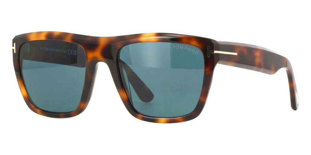 Tom Ford FT1077 ALBERTO - 53V - 55 Lunettes de soleil Havane Angulaire