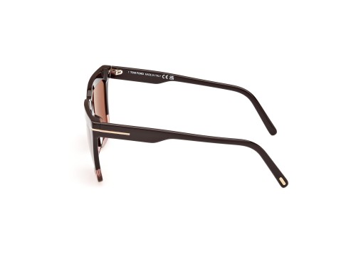Tom Ford FT1110 EDEN - 50Z - 56 Lunettes de soleil Marron, Rose Angulaire