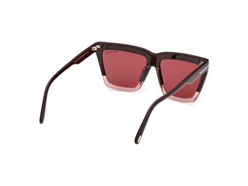 Tom Ford FT1110 EDEN - 50Z - 56 Lunettes de soleil Marron, Rose Angulaire