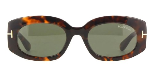 Tom Ford FT1187-F CIELLE - 52N - 54 Lunettes de soleil Havane Ovale