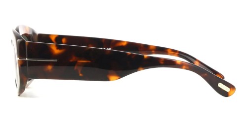 Tom Ford FT1187-F CIELLE - 52N - 54 Lunettes de soleil Havane Ovale