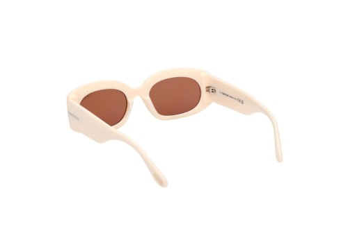 Tom Ford FT1187-F CIELLE - 25E - 54 Lunettes de soleil Beige Ovale