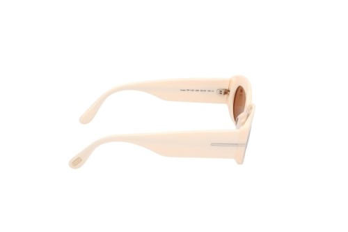 Tom Ford FT1187-F CIELLE - 25E - 54 Lunettes de soleil Beige Ovale