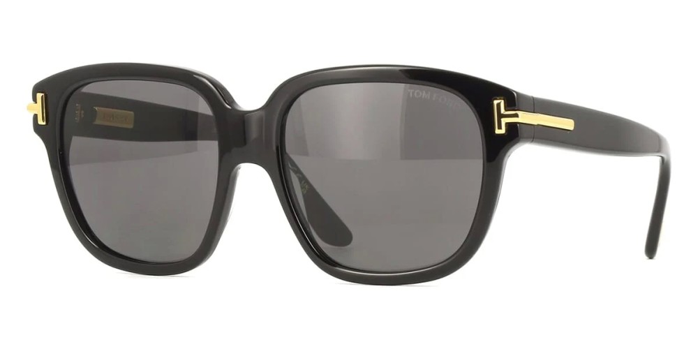 Tom Ford FT1236 ICON COLLECTION - 01A - 58 Lunettes de soleil Noir Angulaire
