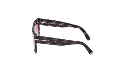 Tom Ford FT1063 LUCILLA - 56Z - 51 Lunettes de soleil Havane Œil de chat