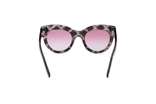 Tom Ford FT1063 LUCILLA - 56Z - 51 Lunettes de soleil Havane Œil de chat