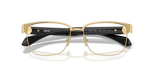VERSACE VE1306 - ​1002 - ​57 Cadres optiques Or, Noir Angulaire