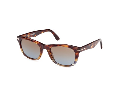 Tom Ford FT1076 KENDEL - 56B - 54 Lunettes de soleil Havane Angulaire