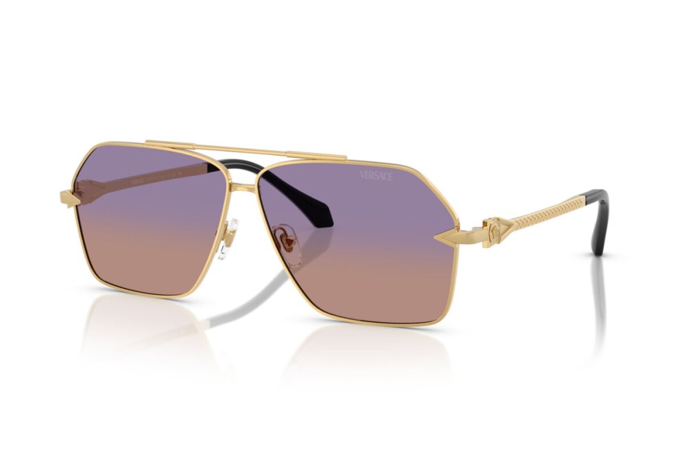 VERSACE VE2284 - ​1002EL - ​63 Lunettes de soleil Pilote (Aviateur)