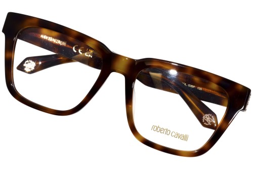 Roberto Cavalli VRC026 - 02BP - 54 Cadres optiques Havane Angulaire