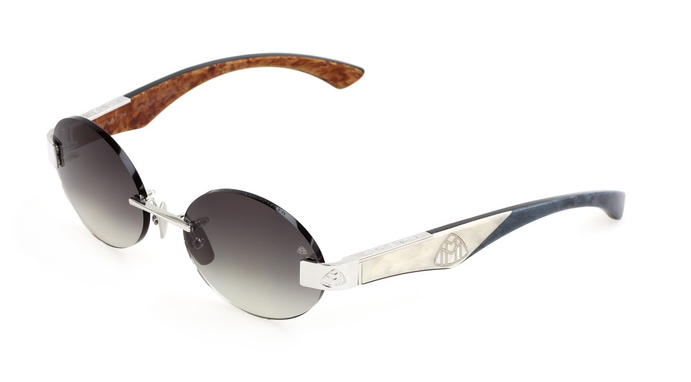 Maybach THE MAGIC II - PA-WDJ-M11 - 54 Lunettes de soleil Argent, Bleu Ovale