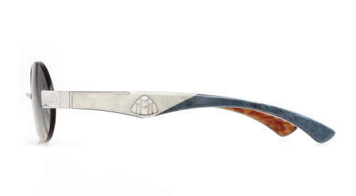Maybach THE MAGIC II - PA-WDJ-M11 - 54 Lunettes de soleil Argent, Bleu Ovale
