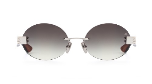 Maybach THE MAGIC II - PA-WDJ-M11 - 54 Lunettes de soleil Argent, Bleu Ovale