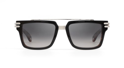 Maybach THE ACE - P-AV-Z06 - 55 Lunettes de soleil Havane foncé, Argent Angulaire