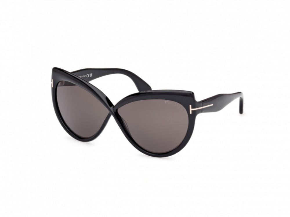 Tom Ford FT1196 BEATRICE ECO - 01A - 65 Lunettes de soleil Noir Papillon