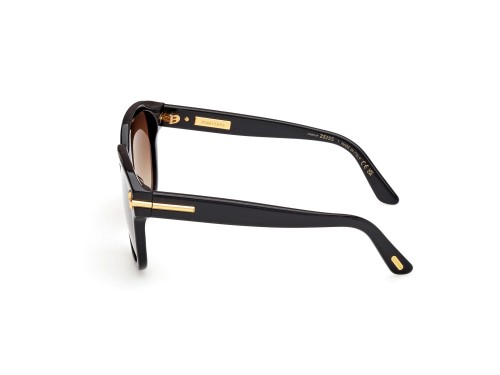Tom Ford FT1236 ICON COLLECTION - 01F - 58 Lunettes de soleil Black Pillow (Rounded)