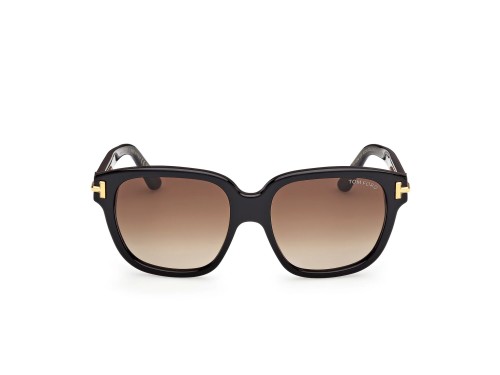 Tom Ford FT1236 ICON COLLECTION - 01F - 58 Lunettes de soleil Black Pillow (Rounded)
