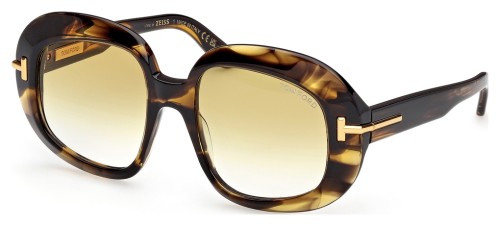 Tom Ford FT1237 ICON COLLECTION - 56F - 53 Lunettes de soleil Havanna Oval