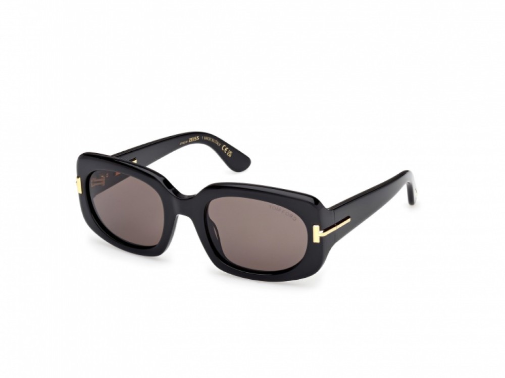 Tom Ford FT253 ICON COLLECTION - 01A - 54 Lunettes de soleil Black Square