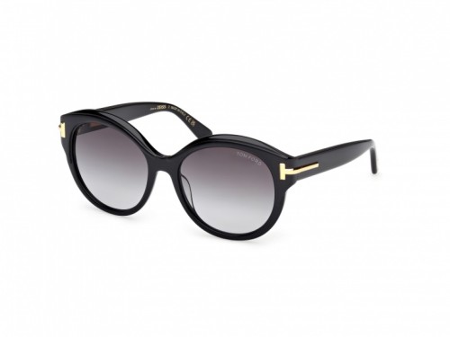 Tom Ford FT1251 ICON COLLECTION - 01B - 57 Lunettes de soleil Black Pillow (Rounded)