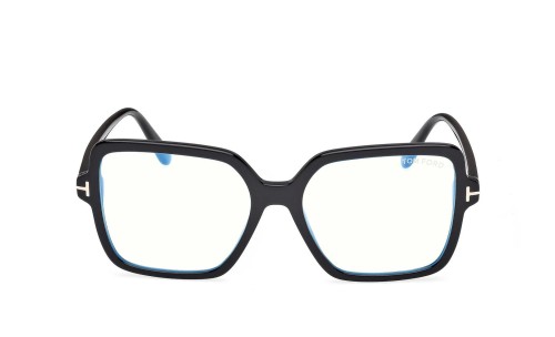 Tom Ford TF6063-B ECO - 001 - 56 - AVEC DES VERRES À FILTRE ANTI LUMIÈRE BLEU-VIOLET Cadres optiques Noir Angulaire