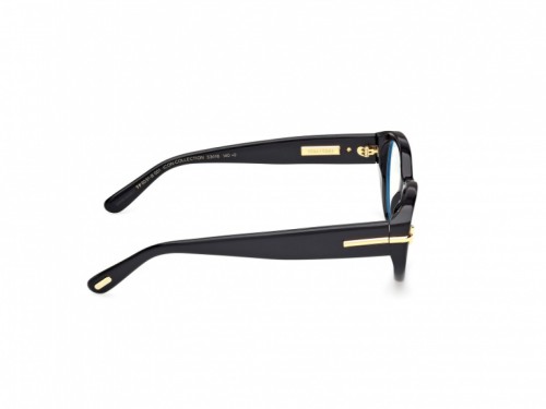 Tom Ford TF6031-F-B ICON COLLECTION - 001 - 54 - AVEC DES VERRES À FILTRE ANTI LUMIÈRE BLEU-VIOLET Cadres optiques Noir Œil de chat