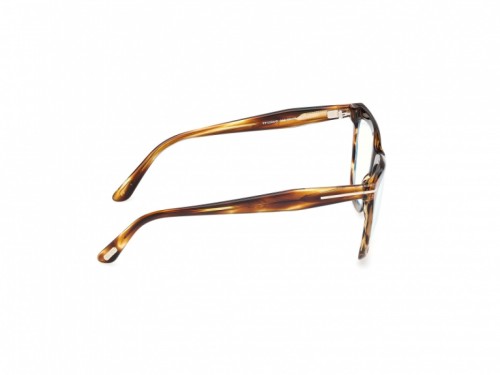 Tom Ford TF6064-B - 055 - 56 - AVEC DES VERRES À FILTRE ANTI LUMIÈRE BLEU-VIOLET Cadres optiques Havane Œil de chat