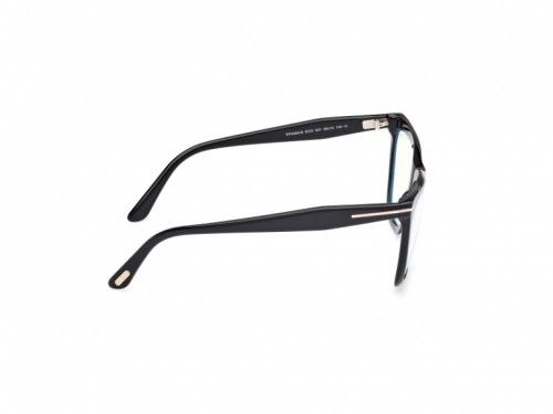 Tom Ford TF6064-B-ECO - 001 - 56 - AVEC DES VERRES À FILTRE ANTI LUMIÈRE BLEU-VIOLET Cadres optiques Noir Œil de chat