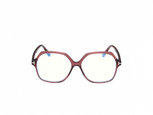 Tom Ford TF6062-B - 071 - 57 - AVEC DES VERRES À FILTRE ANTI LUMIÈRE BLEU-VIOLET Cadres optiques Bordeaux Angulaire