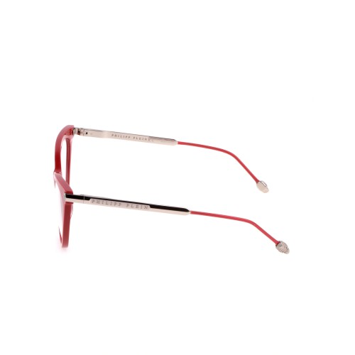 Philipp Plein VPP037S FLAWLESS - 02GH - 54 Cadres optiques Rouge, Argent Œil de chat