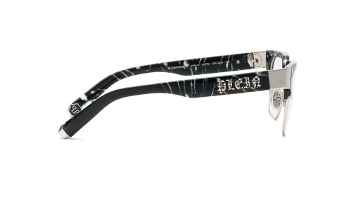Philipp Plein VPP113 MASTER - 0Z21 - 53 Cadres optiques Noir marbré Angulaire