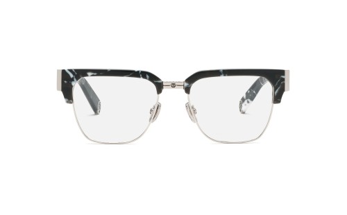 Philipp Plein VPP113 MASTER - 0Z21 - 53 Cadres optiques Noir marbré Angulaire