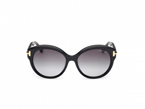 Tom Ford FT1251 ICON COLLECTION - 01B - 57 Lunettes de soleil Black Pillow (Rounded)