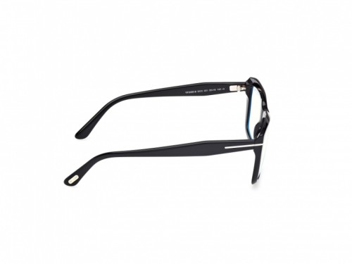Tom Ford TF6065-B ECO - 001 - 55 - AVEC DES VERRES À FILTRE ANTI LUMIÈRE BLEU-VIOLET Cadres optiques Noir Angulaire