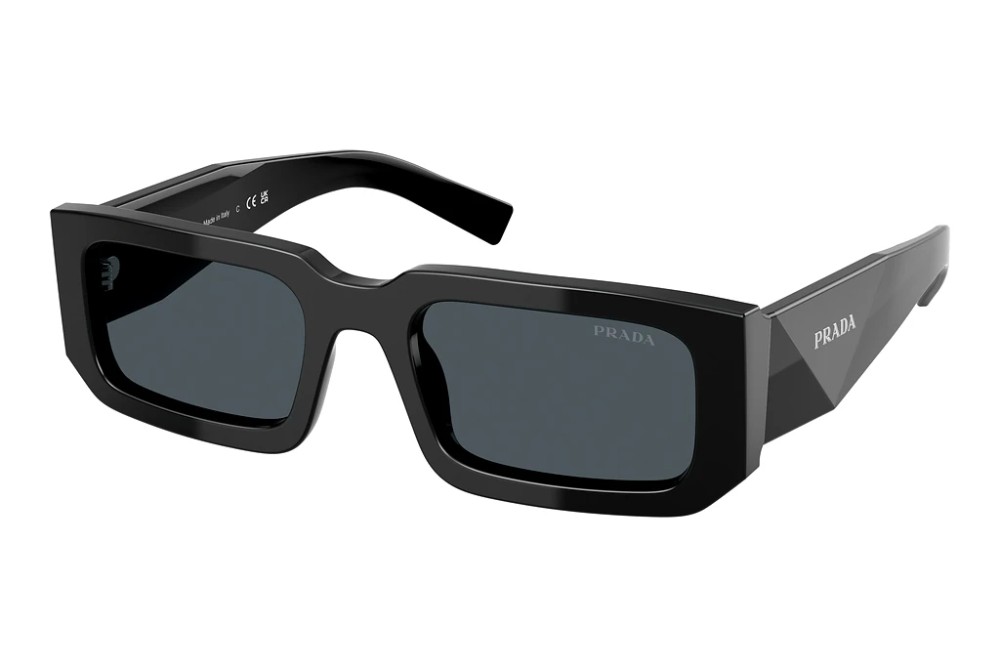 PRADA PR 06YS - 16K2K1 - 53 Lunettes de soleil Noir Angulaire